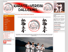 Tablet Screenshot of karate-vereindallenwil.ch